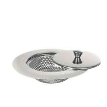 Edelstahl Küchenspüle Sieb mit Deckel - geruchlos, Ablaufschutz und feines Maschenfilter, geeignet für Gemüse, Essensreste und Bodenablauf, einfach zu reinigen