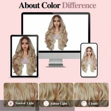 Tóc giả sóng cơ thể 13*4 ren phía trước Tóc giả xoăn vàng Tóc giả tổng hợp ren phía trước Tự do Đường chân tóc Tóc giả sóng sâu cho phụ nữ Tóc bồng bềnh Tóc giả sóng cơ thể vàng tro mềm Tóc giả sóng cơ thể vàng dài Tóc giả xoăn vàng trắng Tóc giả sử dụng hàng ngày hoặc dự tiệc - Vàng - Xem 10