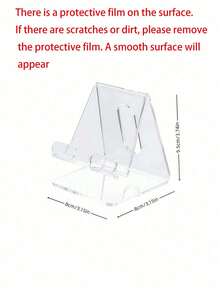 1/3pcs Transparent Acrylic Mobile Phone Display Stand Holder For Bedroom, Living Room, Office,Desktop Creative Tv Viewing Slouchy Holder, Cell Phone & Tablet Slouchy Bracket,Creative Decor, Convenient Charging, Suitable For Multiple Scenarios,Minimalist Phone Storage Rack.