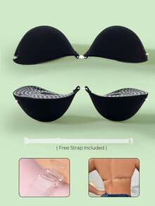 1 件 5 厘米厚隐形文胸/丰胸/聚拢，适合无肩带连衣裙，提升乳沟，提升和塑造小胸部无肩带文胸，晚礼服，婚纱超级聚拢文胸 - 彩色 - 查看 17