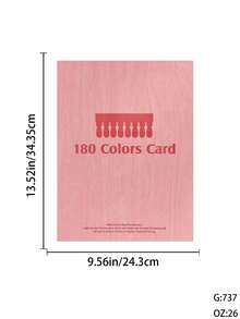Broșură magnetică cu diagrame de culori acrilice cu 180 de culori de ojă pentru afișare comparativă a ojei. Instrumente de afișare a mostrelor de ojă pentru purtarea stilurilor de unghii. - Multicolor - Vizualizare 8