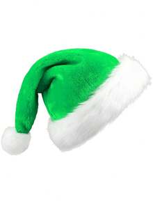 圣诞帽，圣诞帽，圣诞节日帽，红色中性款，双层加厚天鹅绒，保暖舒适，2026新年假日派对最佳礼物，生日、新年派对用品及礼物，圣诞装饰品，圣诞冬季房间装饰，圣诞家居装饰，圣诞礼物，圣诞装饰 - 彩色 - 查看 4