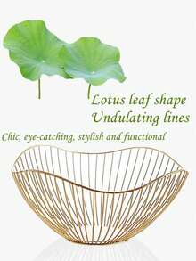 2/1-częściowy metalowy kosz na owoce z drutu, minimalistyczna miska na owoce w kształcie fali, domowy talerz na owoce, miska na owoce, pusty kosz na owoce z żeliwa, odpowiedni na blat kuchenny, stół warsztatowy, do dekoracji domu, na stół, do przechowywania warzyw, chleba, przekąsek i akcesoriów kuchennych. Ze względu na problemy produkcyjne, w kilku miejscach farba może nie zostać prawidłowo nałożona.