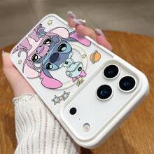 Miniso Cute Disney Stitch Phone Case , Anti-Drop Protective Magnetic Cover, Multiple Colors Available, Transparent Design  For Iphone 17 Pro Max/17 Pro/17 Air/17/16/15/14/13/12/11/X/XS Pro/Pro Max Series,Perfect For Daily Use & Gifts.Iphone 17 Pro Max Case,Iphone 17 Pro Case,Iphone 17 Case,Stocking Stuffers,The Girlfriend,The Chosen,Early Fall Fashion. - Hồng - Xem 4