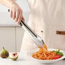 [Popular Choice] Stainless Steel Kitchen Tongs - 9" & 12" Extra Long, Thick Food Clips For Baking, BBQ, Salads & More - Durable, Non-Slip Grip