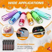 3 - Pack Flashlights, Glow In Dark Flashlights, Aluminum Flashlights Party Favors Assorted Colors Camping, Hiking, Indoor, 9XAAA Included - 6-pack - View 8