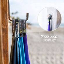 Toalla de microfibra, toalla de viaje, toalla de camping, tamao pequeo 15. pulgadas 31.5 pies, secado rpido, suave y ligera, adecuada para gimnasio, playa, natacin, mochileros y ms - Rojo + 55.10" x 26.00" - Ver 8