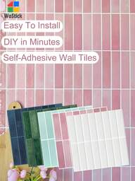 Su Geçirmez ve Yağ Tutmayan Yapışkanlı Fayanslar, Zahmetsiz Stil Yükseltmesi, Mutfak Tezgah Arası/Çocuk Odası/Ev Dekorasyonu İçin Soyulup Yapıştırılabilen Duvar Fayansları, Çıkartmalar, Duvar Çıkartmaları, Ev Dekorasyonları İçin Vinil Çıkartmalar, Evinizi Yenileyen Bahar Dekorasyon Ürünleri, Doğum Günü Mezuniyet Hediyeleri Rama Dekorasyon Çıkartmaları