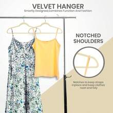 高级天鹅绒衣架，防滑薄绒毛衣架，结实耐用的衣物衣架，重型外套和西装衣架，衣柜专用耐用西装衣架，理想的衣柜用品，1个/5个/10个/20个装 - 彩色 - 查看 2