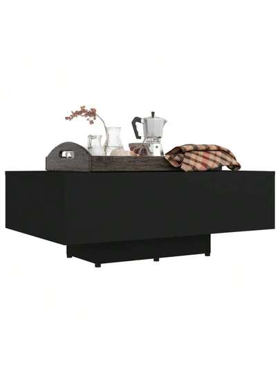 VidaXL Coffee Tafel 85x55x31 Cm, Processed Wood, Zwart view 5