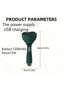 [جهاز تدليك الوجه بمنفذ USB] جهاز تدليك كهربائي محمول، مع واجهة USB وتسع أوضاع اهتزاز - جهاز تدليك الوجه والرقبة متعدد الاستخدامات، جهاز محمول، مناسب للوجه/الجسم، وسادة تدليك مدمجة، مناسب للاستخدام في المكتب، بطارية ليثيوم 1200 مللي أمبير - متعدد الألوان - مشاهدة 7
