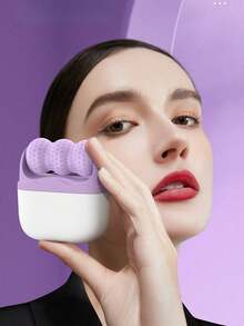 Dual Head Ice Roller And Compressor - Manual Face And Head Massager With Cooling To Relax Muscle Tension, No Batteries Required, Light Brown Color Treatment Tool, Face Ice Roller, Skincare Daily Use Enhancer, Ergonomic Design, Construction For Home, Christmas Gift, Back To School Season Gift, Valentine's Day Gift