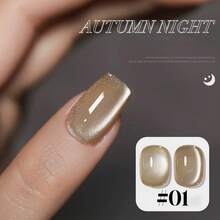 10毫升/瓶 秋季美甲，法式美甲，2025冬季新款畅销磁性猫眼凝胶指甲油，金色美甲，美白潮流，生意兴隆，琥珀玻璃珠猫眼凝胶指甲油，棕色指甲，黑色指甲，适用于脚趾甲和手指甲，万圣节美甲，可爱美甲，圣诞节美甲，红色指甲 - 彩色 - 查看 18