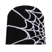 [Halloween Festival Discount Offer]Beanie Ha For Loeen Spider Kni C Iner Arm Has For Omen Man Black - A - View 1