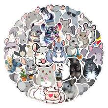 56PCS Chinchilla Stickers Aesthetic Vinyl Stickers High Quality Stickers Decals Scrapbook,Journaling,Laptop,Bumper,Skateboard,Water Bottles,Computer,Phone Stickers Can Bring A Lot Of Fun To Your Life,The Perfect Gift For Adults - Multicolor - View 8