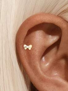 1Pc Butterfly 925 Sterling Silver Earring For Women Romantic Stud Earring Fine Jewelry Suitable For Party Christmas Gift Fine Jewelry