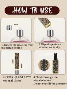 1 confezione da 5ml di bottigliette di ricarica per profumo quadrate con stampa leopardata, flaconi spray per profumo portatili e ricaricabili, mini spray da viaggio con stampa leopardata e floreale. Bottigliette di ricarica portatili per il fondo, bottigliette dispensatrici quadrate, flaconi spray. Riutilizzabili. Bottiglie con separatore di liquidi. - Multicolore - Visualizzare 7