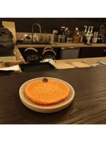 Autumn And Winter Coasters, Insulation Pads, Tea Cup Insulation Pads, Beverage Mats, Table Mats, Coffee Accessories, Thanksgiving Pumpkin Coasters Home Decoration, Hand-Woven Pumpkin Beverage Coasters, Suitable For Autumn Harvest, Thanksgiving Kitchen Table Decoration, Party Gifts