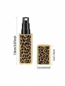 1 confezione da 5ml di bottigliette di ricarica per profumo quadrate con stampa leopardata, flaconi spray per profumo portatili e ricaricabili, mini spray da viaggio con stampa leopardata e floreale. Bottigliette di ricarica portatili per il fondo, bottigliette dispensatrici quadrate, flaconi spray. Riutilizzabili. Bottiglie con separatore di liquidi. - Multicolore - Visualizzare 8