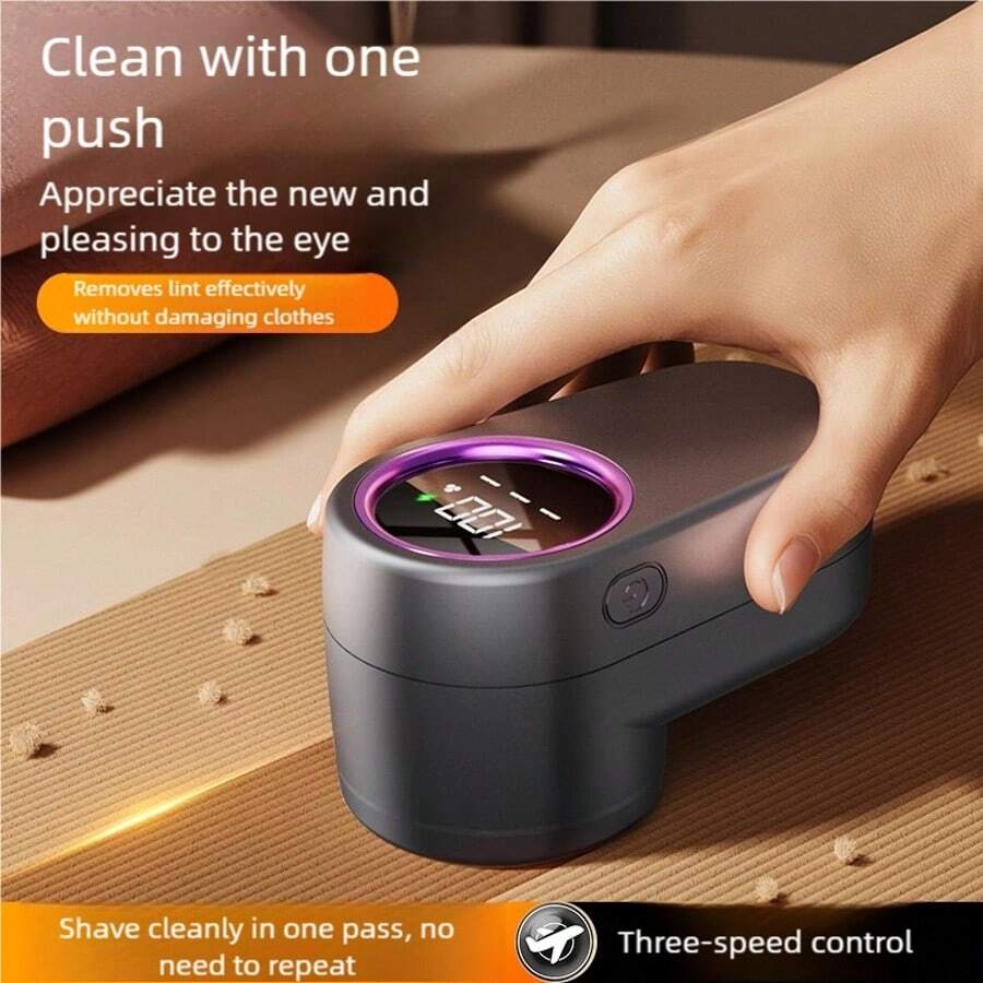 OBOVAY Lint Remover For Clothing LED Digital Electric Pellet Fluff Remover USB Rechargeable Fuzz Fabric Shaver Sweater Dropshipping,500mAh