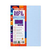 Iscool Disc Notebook Refill Lined Color Candy 100 Sheets 90g Medium - Blue - View 1