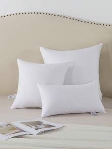 2pcs Square Multi-Size Multi-Specification Pillow Inserts, Solid Color Thick Brushed Plush Pillow Cores, High Elasticity Washable, Suitable For Home Bedroom Living Room Sofa Back Cushion Decorative Pillows, All Season