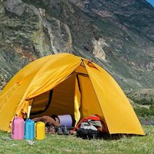 - Saco de almacenamiento impermeable al aire ltima intervensin, bolsa de almacenamiento porttil con cordn, bolsa de dormir ligera para camping, senderismo, mochilero - 6 x 13 pulgadas + Azul - Ver 6