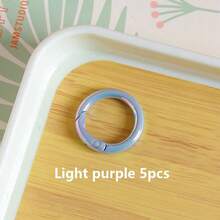 5pcs Colorful 25mm Spring Keychain In Colors - Perfect For DIY Crafts, Bag Charms & More