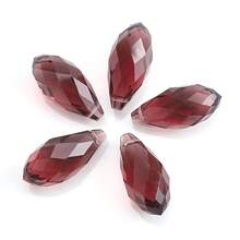 20pcs 10*20mm Horizontal Hole Water Drop Crystal Beads, Jewelry/Lighting Craft Supplies - 10*20mm Horizontal Hole Water Droplets 20 Pieces - View 19