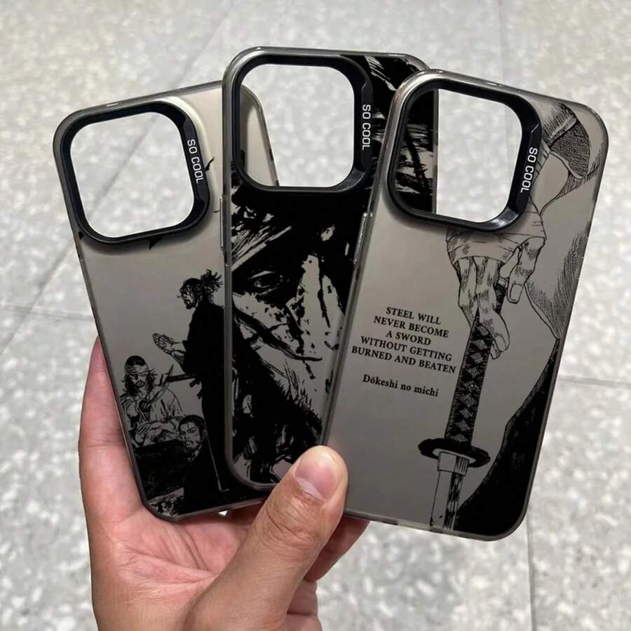 Funda de Teléfono Anime Vinland Saga 17 16e 16 15 14 13 12 11 Mini Pro Max Galaxy S22 S23 S24 S25 Plus Ultra Plus Cubierta Trasera Mate Anticaída - CYB-2184CS25317A7 - Ver 1