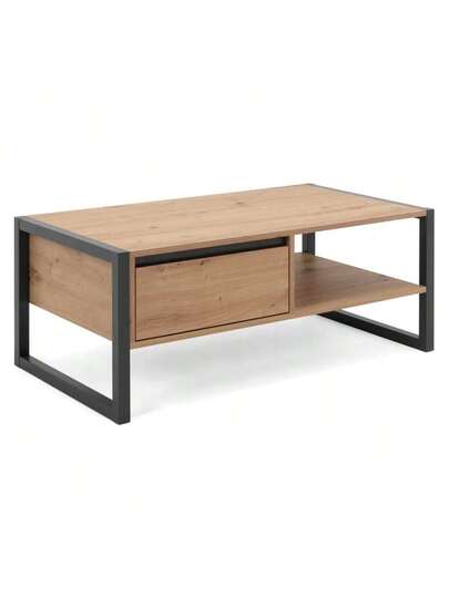 VidaXL Finori Denver 55 Artisan Coffee Tafel In Oak Anthracite Grijs view 2