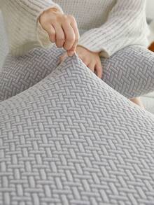 1 buc. Husă de pernă pentru canapea din pluș, culoare solidă, husă de canapea din catifea elastică minimalistă modernă, potrivită pentru uz casnic în sufragerie