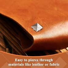 100pcs Pieces 10mm Silver Studs For Clothing Four-Jaw Square Spikes For Crafts Punk Metal Spike Studs For Leather Jacket Bag Dog Collar