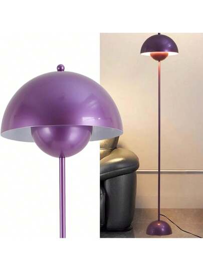 Alpinaluz Nordic Vloer Lamp Paars Inspiration "Flowerpot" Parabolic Base E27 Socket Living Room Dining Bedroom view 2