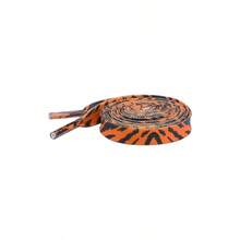 Animal Pattern Flat Shoe Laces Printed Shoelaces Sneakers Shoestring 2 Pairs - 140公分+橘色黑色 - 查看 3