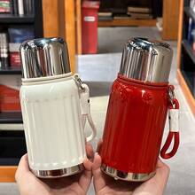 1pc 316 Stainless Steel, High Appearance Dopamine Color Outdoor Water Bottle--Full Metal Vacuum Insulation, Keep Drinks Hot And Cold;Suitable For Work, School, Camping, Sports, Travel, School Essentials, Work Hydration, Fashion Bottle, Fashion , Portable ,  Bottle, Student, Traveler