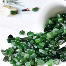 400g Đá ngọc bích xanh mài nhẵn, sỏi tinh thể thạch anh, đá cuội không đối xứng, đá mịn dùng cho cây trồng trong chậu, bình hoa nghệ thuật bằng nhựa, bể cá, hồ thủy tinh, vật liệu lấp đầy đồ đựng bằng thủy tinh, quà tặng ngày lễ cho bé gái và phụ nữ, 200g - Đá Jasper xanh - Xem 9