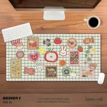 Juminocore, Heisei Retro, Deskmat, Cutecore, Mouse Pad, Kawaii Desk Mat, Desk Pad, Large Mouse Pad, Cubicle Decor, Gift For College Student - A - 查看 8