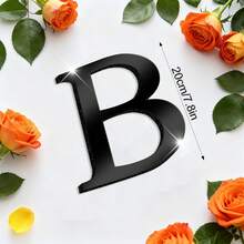 一套黑色亚克力镜面字母墙贴（含EVA背衬，A-Z字母） - 自粘防水字母墙饰，可选高度10/15/20/30厘米。DIY励志语录套装，非常适合圣诞装饰。 - 彩色 - 查看 55