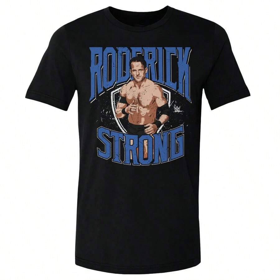 WWE Roderick Strong Stance Black T Shirt Size S - , Gift For Friends, Kids - 黑色 - 查看 1