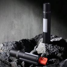 Xiaomi 多功能手电筒，泛光灯和聚光灯可切换，Type-C快充，防水，露营徒步装备，黑色 - 黑色 - 查看 7