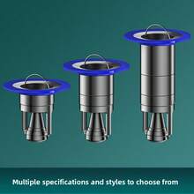 Núcleo de drenaje de piso de baño de acero inoxidable anti-olor con colador de cabello - Adecuado para ducha y lavabo, evita el atascamiento y el reflujo, fácil de limpiar, colador de cabello de drenaje