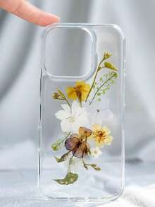 新款中国风复古高端印花手机壳，艺术气息浓厚，兼容 17（大孔）、Apple 16 Pro Max，透明软壳，适用于15/14/11英寸手机，提供全面保护。 - 無色 - 查看 1