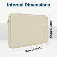TECOOL 1pc Protective Laptop Sleeve Case Compatible With MacBook 13.5 14 15.6 16 Inch Pro Air HP Notebook And Other Brands Of Laptops Waterproof Polyester Cover With Pocket Laptop Bag