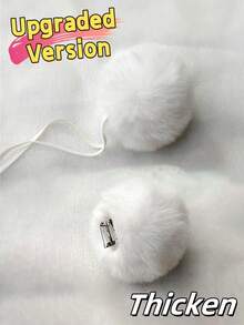 Sensual Bunny Tail, Cute Cosplay Costume Accessories, Gothic Lolita Bunny Tail Plush Ball Decoration, Holiday Party Costume Props, Easter Outfits, Valentine's Day Atmosphere Props, Halloween Accessories, Perfect Holiday Gift