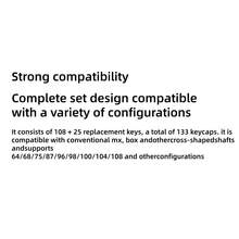 PBT 材质侧面雕刻半透明渐变键帽，OEM 外形适用于 MX 开关，可定制机械键盘 DIY（不含键盘） - 彩色 - 查看 10