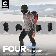 Winter Skull Cap Scarf Set With Ear Flaps, Knitted Wool Lined Windproof Neck Warmer Leg Wraps For Men And Women - Multicolor - View 4