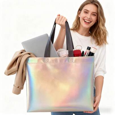 3pcs Waterproof Non-Woven Gift Tote Bag - Storage Bag. Gift Packaging Bags, Shopping Bags. Clothing, Clothing, Women's Shoe Store, Large Shopping Bag. Office Storage, Christmas Gift Bags, Holiday Gift Packaging Bags