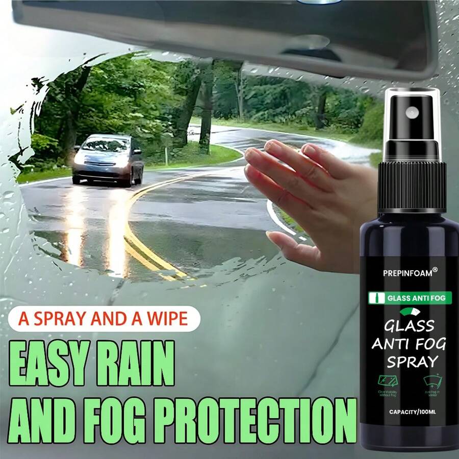 JB-XPCS 30/100ml Anti-Fog Spray, Glass Anti-Fog Coating Defogging Agent, Long-Lasting Car Care Defogging Product For Automotive Rearview Mirror