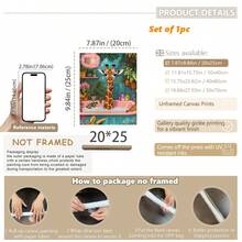 1pc, Canvas Wall Art, Framed Wall Decor, Giraffe Bathroom Print, Wildlife Toilet Wall Art, Colorful Giraffe Bathroom Art, Minimalist Wall Decor, Bathroom Decor, Modern Art, Contemporary Home Decor, Living Room Wall Art, Art, Room Decor, Dorm Decor, Bedroom Decor, Bathroom Decor, Home Decor, Office Decor, Vintage Poster, Dining Room Decor, Aesthetic Art, Gift For Friends, Housewarming Gift, Party Decor